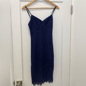 Lace Blue Mini Dress size 0